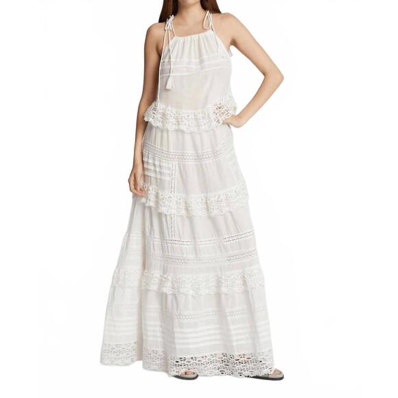 NEW MUNTHE fuenta maxi dress in white
